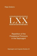 Cover: Repetition of the Possessive Pronouns in the Septuagint - Scholars Press