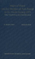 Cover: Matro of Pitane and the Tradition of Epic Parody in the Fourth Century BCE - Oxford University Press Inc
