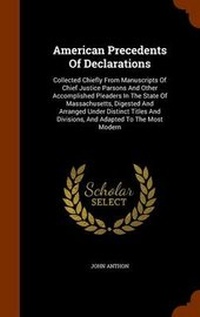 Enlarge image Cover: American Precedents Of Declarations - Arkose Press