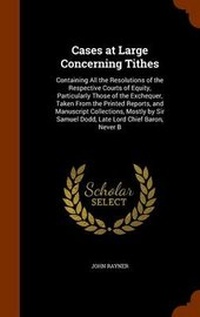 Enlarge image Cover: Cases at Large Concerning Tithes - Arkose Press