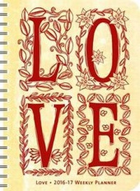 Enlarge image Cover: Love 2016 - 2017 Weekly Planner - Amber Lotus