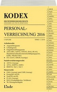 Abbildung von: KODEX Personalverrechnung 2016 - Linde
