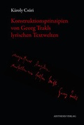 Cover: Konstruktionsprinzipien von Georg Trakls lyrischen Textwelten - Aisthesis