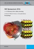Cover: NIC Symposium 2016 - Verlag des Forschungszentrums J&uuml;lich