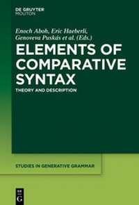 Enlarge image Cover: Elements of Comparative Syntax - De Gruyter Mouton