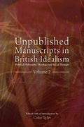 Cover: Unpublished Manuscripts in British Idealism - Volume 2 - Andrews UK