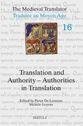 Cover: Translation and Authority / Authorities in Translation - Brepols N.V.