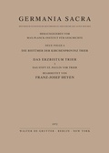 Cover: Die Bist&uuml;mer der Kirchenprovinz Trier. Das Erzbistum Trier I. Das Stift St. Paulin vor Trier - De Gruyter
