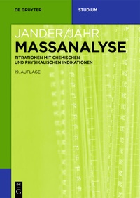 Abbildung von: Massanalyse - De Gruyter
