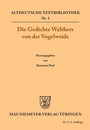 Cover: Die Gedichte - De Gruyter