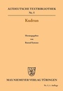 Cover: Kudrun - De Gruyter