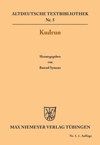 Enlarge image Cover: Kudrun - De Gruyter
