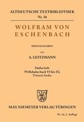 Cover: Willehalm Buch VI bis IX; Titurel; Lieder - De Gruyter