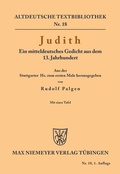 Cover: Judith - De Gruyter