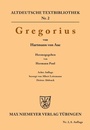 Cover: Gregorius - De Gruyter