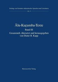 Abbildung von: Alu-Ku?umba-Texte - Harrassowitz Verlag