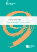 Cover: Kolloquium 2015 - University of Bamberg Press