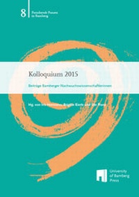 Enlarge image Cover: Kolloquium 2015 - University of Bamberg Press