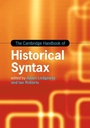 Cover: The Cambridge Handbook of Historical Syntax - Cambridge University Press