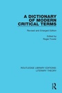 Cover: A Dictionary of Modern Critical Terms - Routledge
