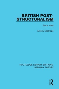 Enlarge image Cover: British Post-Structuralism - Routledge