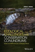Cover: Ecological Challenges and Conservation Conundrums - Wiley-Blackwell