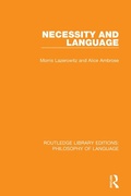 Cover: Necessity and Language - Routledge