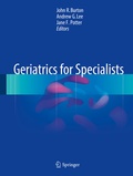 Cover: Geriatrics for Specialists - Springer