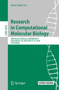Abbildung von: Research in Computational Molecular Biology - Springer
