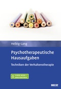 Cover: Psychotherapeutische Hausaufgaben - Beltz Verlagsgruppe GmbH & Co. KG