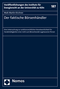 Abbildung von: Der faktische Börsenhändler - Nomos