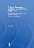 Cover: Antonio Gardano, Venetian Music Printer, 1538-1569 - Routledge