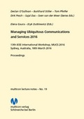 Cover: Managing Ubiquitous Communications and Services 2016 - multicon multimedia consulting