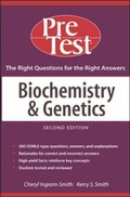 Cover: Biochemistry and Genetics: PreTest Self-Assessment and Review - McGraw Hill Higher Education