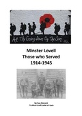 Cover: Minster Lovell: Those Who Served 1914-1945 - Minster Lovell Experience Projects