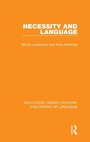 Cover: Necessity and Language - Routledge