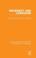 Cover: Necessity and Language - Routledge