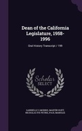 Cover: Dean of the California Legislature, 1958-1996 - Palala Press