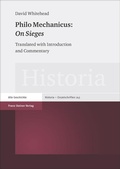 Cover: Philo Mechanicus: "On Sieges" - Franz Steiner Verlag