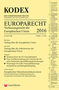 Cover: KODEX EU-Verfassungsrecht (Europarecht) 2016 - LexisNexis Verlag ARD ORAC GmbH