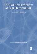 Cover: The Political Economy of Legal Information - Routledge