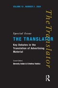 Cover: Key Debates in the Translation of Advertising Material - Routledge