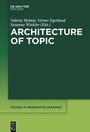 Cover: Architecture of Topic - De Gruyter Mouton