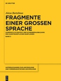 Cover: Fragmente einer gro&szlig;en Sprache - De Gruyter