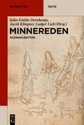 Cover: Minnereden - De Gruyter