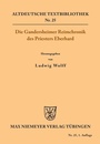 Cover: Die Gandersheimer Reimchronik - De Gruyter