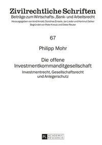 Abbildung von: Die offene Investmentkommanditgesellschaft - Peter Lang Verlag