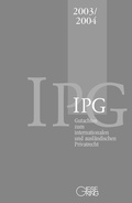 Cover: Gutachten zum internationalen und ausl&auml;ndischen Privatrecht (IPG) IPG 2003/2004 - Gieseking