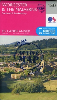 Abbildung von: Worcester & the Malverns, Evesham & Tewkesbury - Ordnance Survey