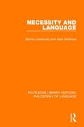 Cover: Necessity and Language - Routledge